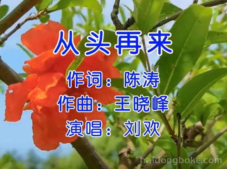 音影欣赏丨经典励志歌曲《从头再来》欣赏！